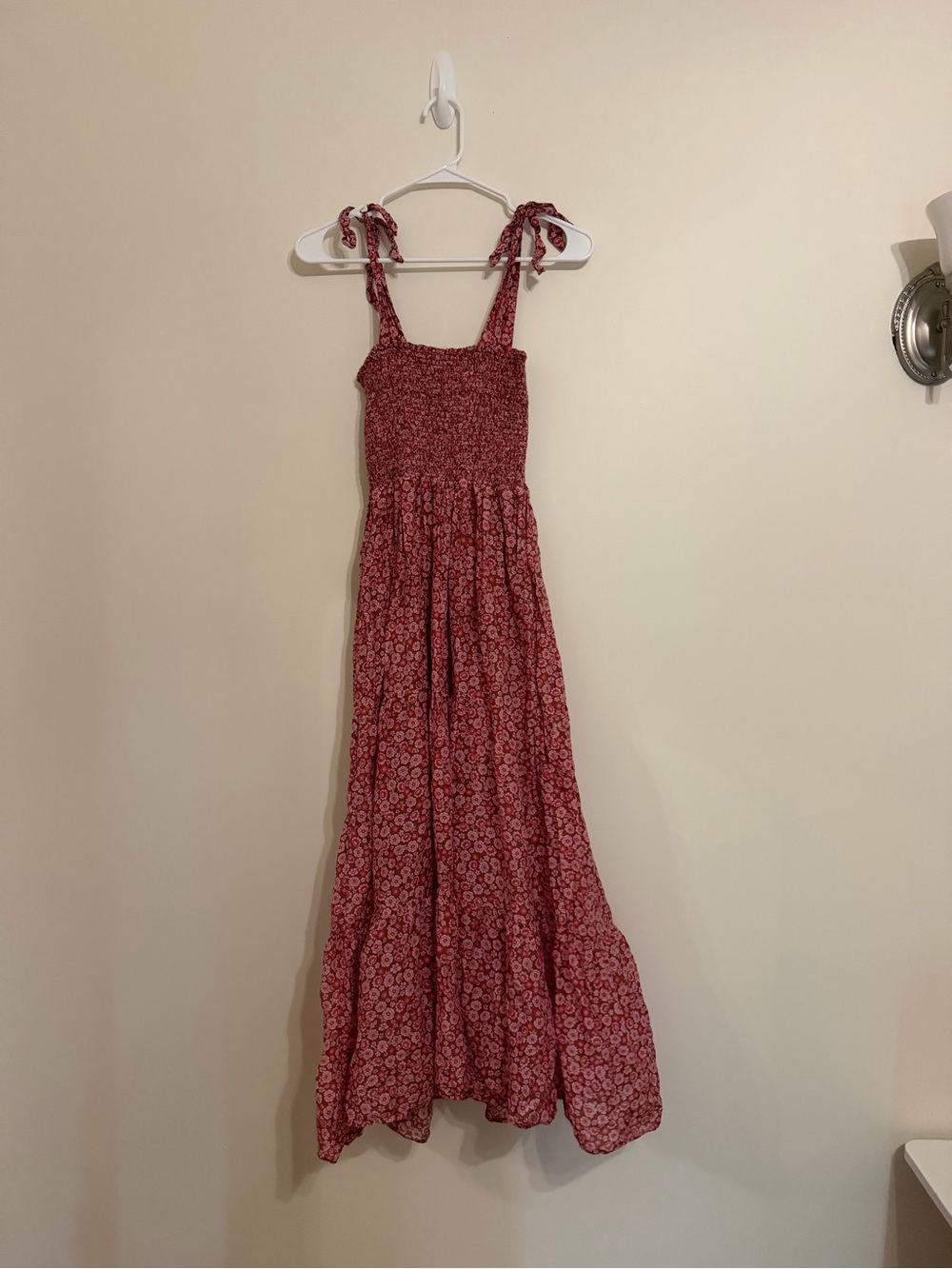 Xirena Floral Tie-Shoulder Maxi Dress